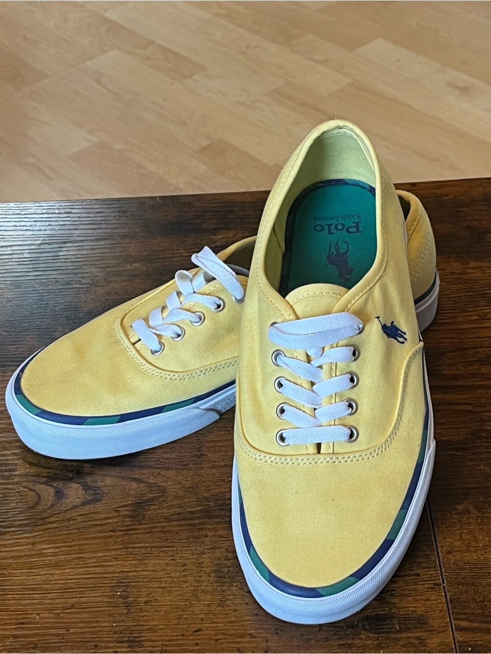 Polo by Ralph Lauren Yellow Canvas Low-Top Sneakers